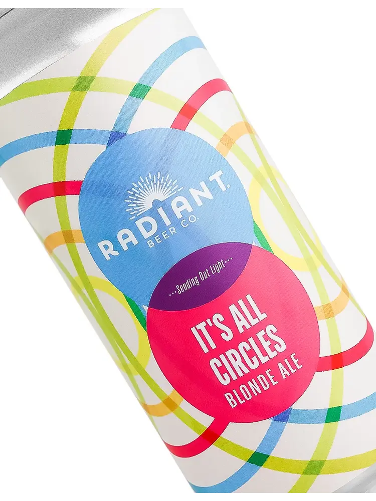 Radiant Beer "It's All Circles" Blonde Ale 16oz Can - Anaheim CA