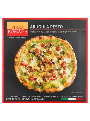 Pizza Romana Arugula Pesto Brick Oven Pizza, Marche, Italy