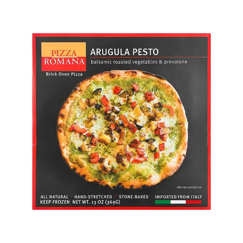 Pizza Romana Arugula Pesto Brick Oven Pizza, Marche, Italy