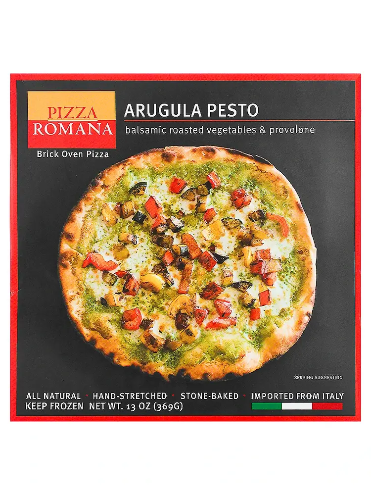 Pizza Romana Arugula Pesto Brick Oven Pizza, Marche, Italy