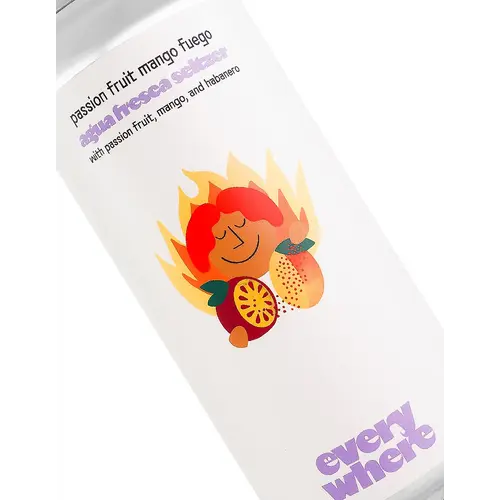 Everywhere Beer "Passion Fruit Mango Fuego" Agua Fresca Seltzer 16oz Can - Orange, CA