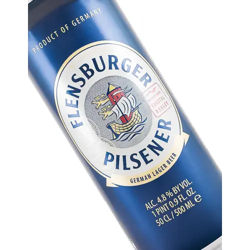 Flensburger "Pilsener" German Lager Beer 16.9oz Can - Germany