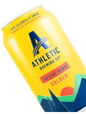 Athletic Brewing "Upside Dawn" Non-Alcoholic Golden Ale 12oz Can - San Diego, CA