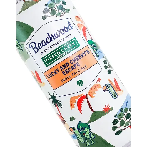 Beachwood Brewing/Green Cheek Beer "Lucky And Cheeky's Escape" India Pale Ale 16oz Can - Huntington Beach, CA