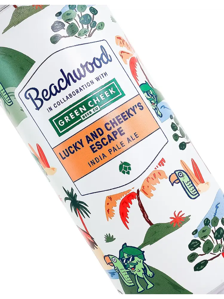 Beachwood Brewing/Green Cheek Beer "Lucky And Cheeky's Escape" India Pale Ale 16oz Can - Huntington Beach, CA