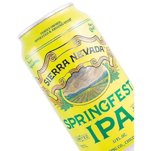 Sierra Nevade Brewing "Springfest" IPA 12oz Can - Chico, CA
