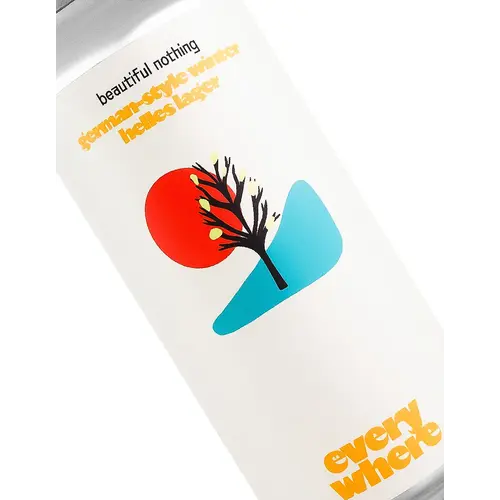 Everywhere Beer "Beautiful Nothing" German-Style Winter Helles Lager 16oz Can - Orange, CA