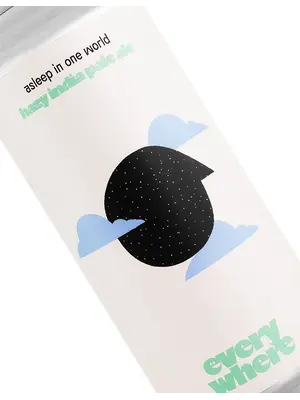 Everywhere Beer "Asleep In One World" Hazy India Pale Ale 16oz Can - Orange, CA