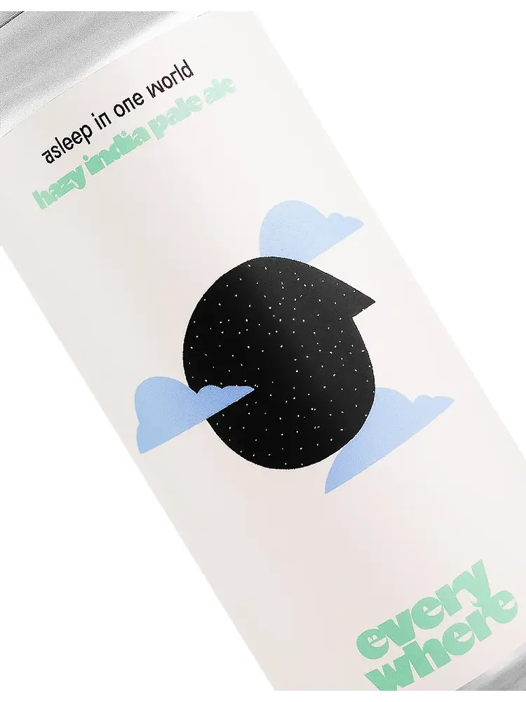 Everywhere Beer "Asleep In One World" Hazy India Pale Ale 16oz Can - Orange, CA