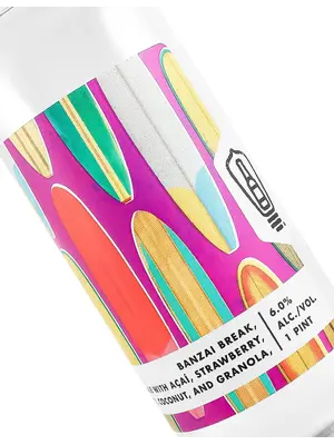 Bottle Logic Brewing "Banzai Break" Berliner Weisse Ale Smoothie Style 16oz Can - Anaheim, CA