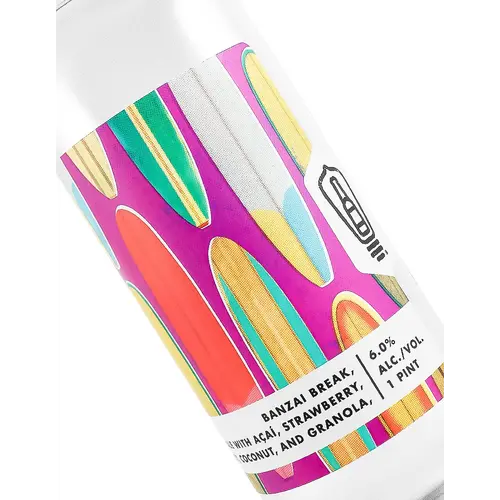 Bottle Logic Brewing "Banzai Break" Berliner Weisse Ale Smoothie Style 16oz Can - Anaheim, CA