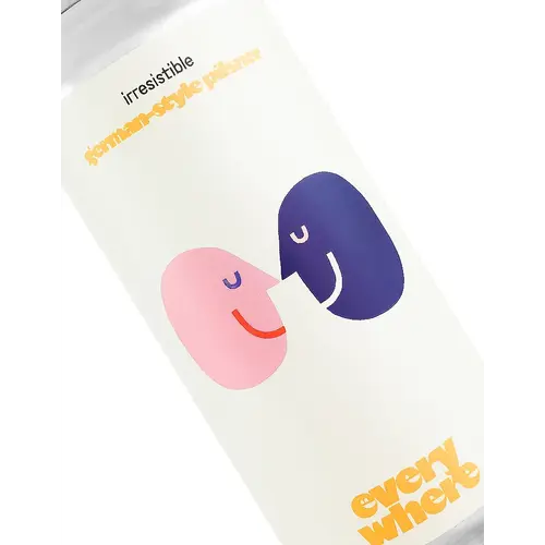 Everywhere Beer "Irresistible" German Pilsner 16oz Can - Orange, CA