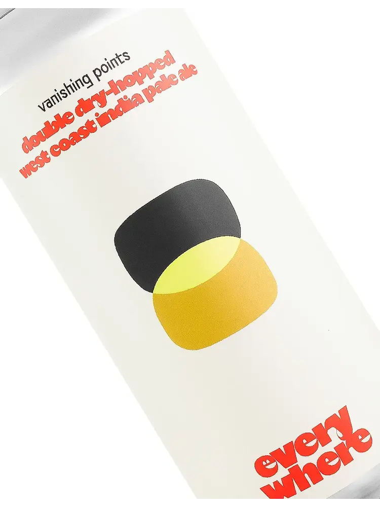 Everywhere Beer "Vanishing Points" Double Dry-Hopped West Coast India Pale Ale 16oz Can - Orange, CA