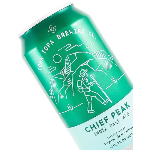 Topa Topa Brewing "Chief Peak" IPA 12oz Can - Ventura, CA