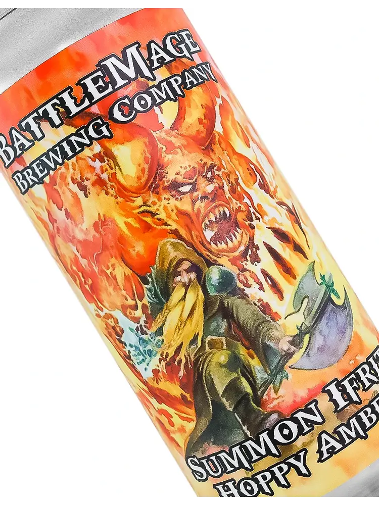 BattleMage Brewing "Summon Ifrit" Hoppy Amber 16oz Can - Vista, CA