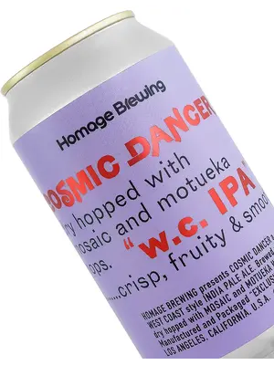 Homage Brewing "Cosmic Dancer" Dry Hopped WC IPA 12oz Can - Los Angeles, CA