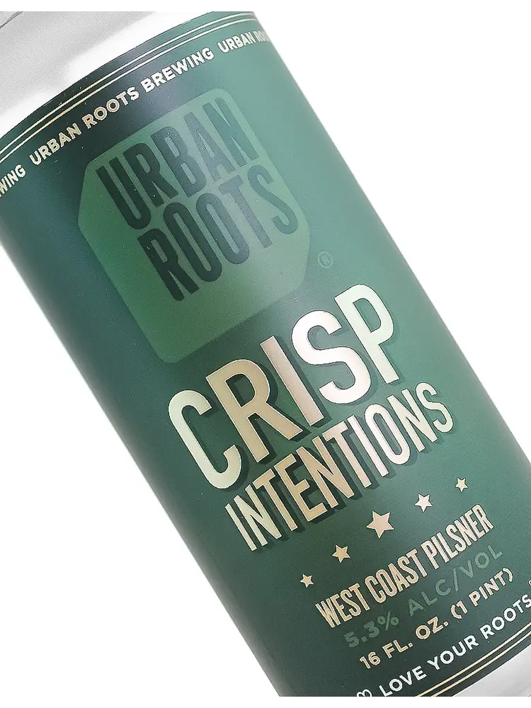 Urban Roots Brewing "Crisp Intentions" West Coast Pilsner 16oz Can - Sacramento, CA