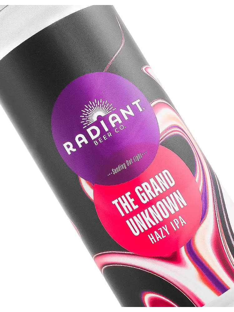 Radiant Beer "The Grand Unknown" Hazy IPA 16oz Can - Anaheim, CA