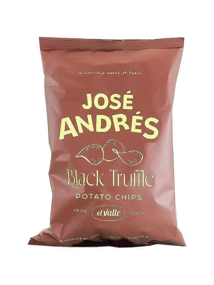 Jose Andres "Black Truffle" Potato Chips 5.29oz Bag, Spain