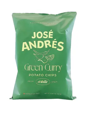 Jose Andres "Green Curry" Potato Chips 5.29oz Bag, Spain