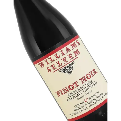 Williams Selyem 2023 Pinot Noir, Calegari Vineyard, Russian River Valley, Sonoma County