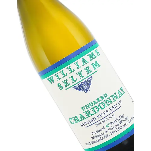 Williams Selyem 2023 Unoaked Chardonnay, Russian River Valley, Sonoma County