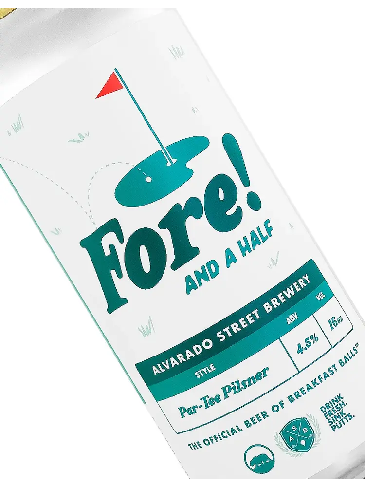 Alvarado Street Brewery "Fore! And A Half" Pilsner 16oz Can - Salinas, CA