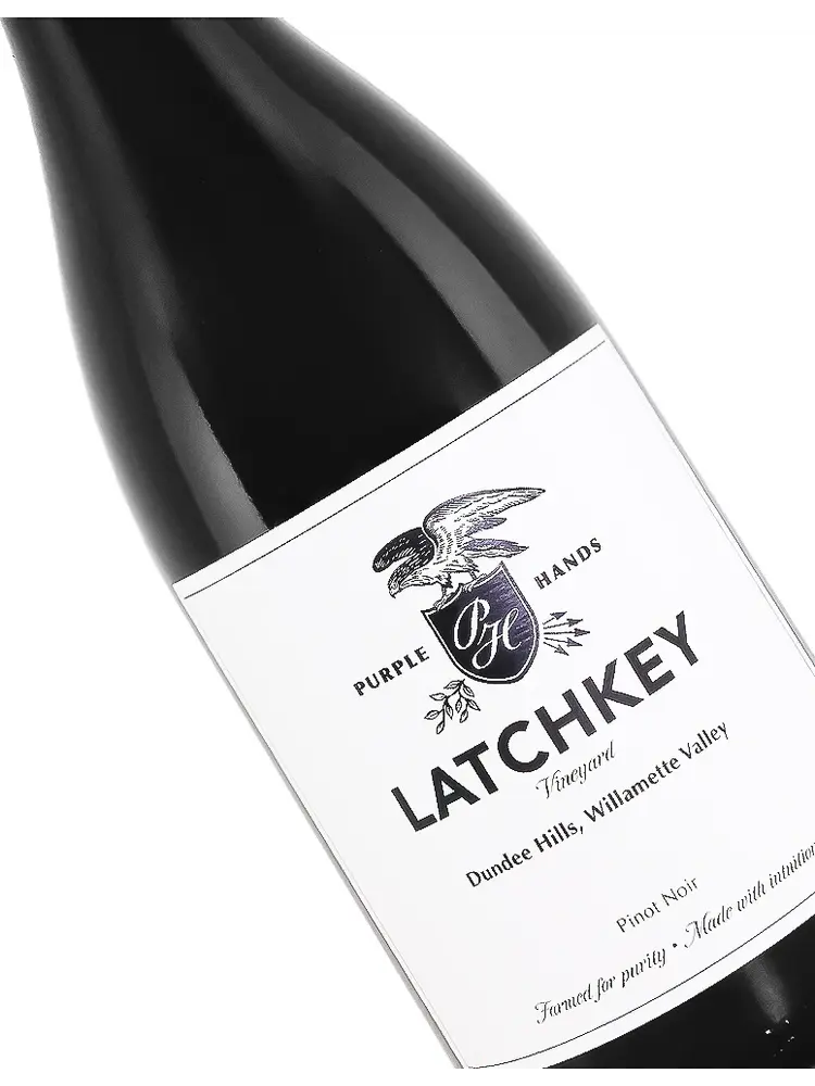 Purple Hands 2023 Pinot Noir, Latchkey Vineyard, Dundee Hills, Willamette Valley