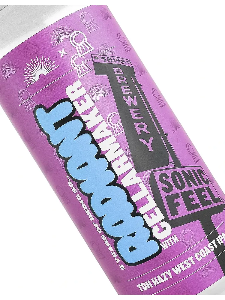 Radiant Beer/Cellarmaker "Sonic Feel" TDH Hazy West Coast IPA 16oz Can - Anaheim, CA