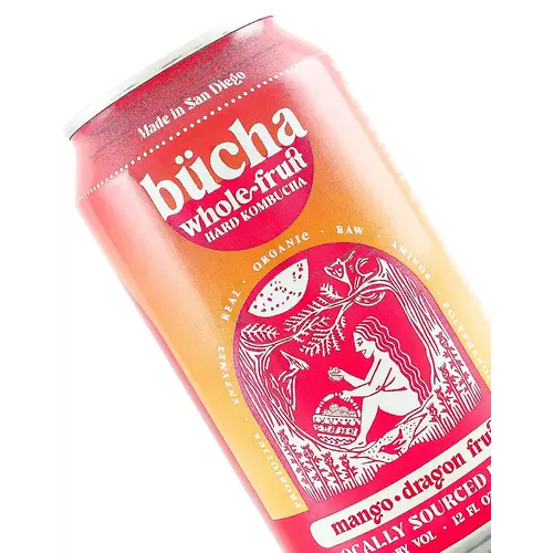 Bucha "Mango Dragon Fruit" Hard Kombucha 12oz Can - San Diego, CA