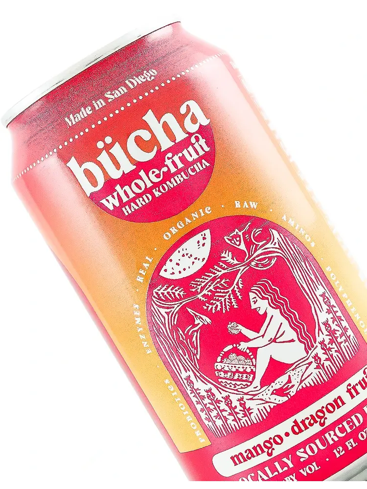Bucha "Mango Dragon Fruit" Hard Kombucha 12oz Can - San Diego, CA