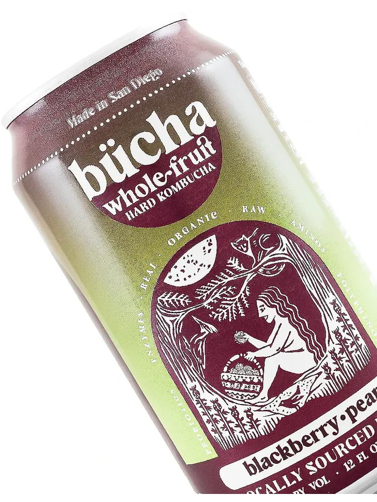 Bucha "Blackberry Pear" Hard Kombucha 12oz Can - San Diego, CA