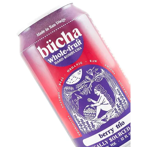 Bucha "Berry Trio" Hard Kombucha 12oz Can - San Diego, CA