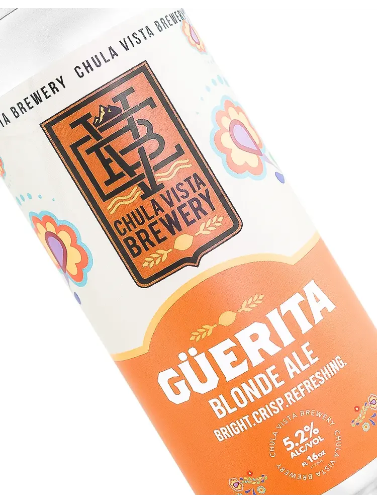 Chula Vista Brewery "Guerita" Blonde Ale 16oz Can - Chula Vista, CA