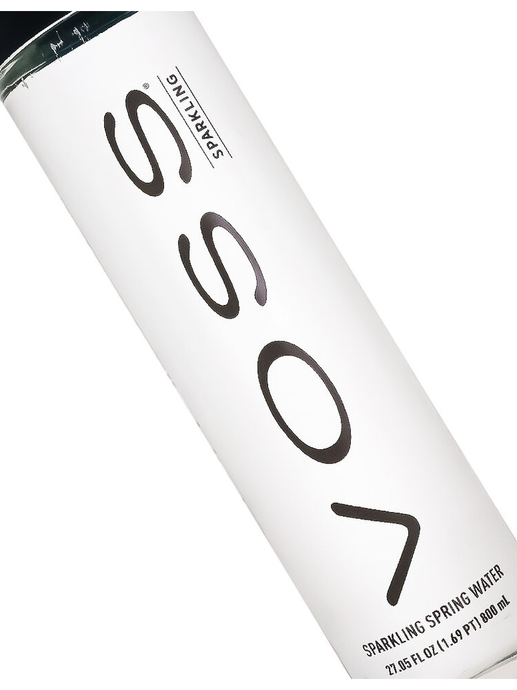 Voss Sparkling Spring Water 27.5oz Glass Bottle