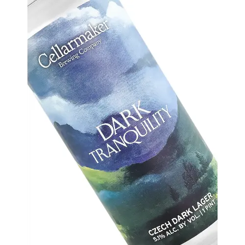 Cellarmaker Brewing "Dark Tranquility" Czech Dark Lager 16oz Can - Oakland, CA