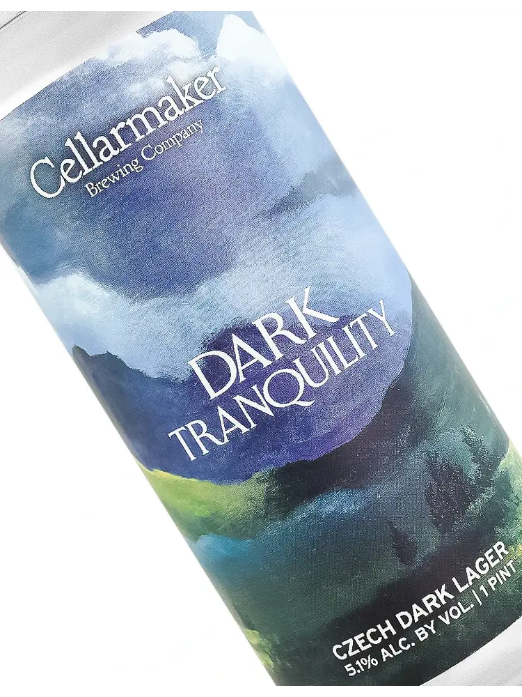 Cellarmaker Brewing "Dark Tranquility" Czech Dark Lager 16oz Can - Oakland, CA