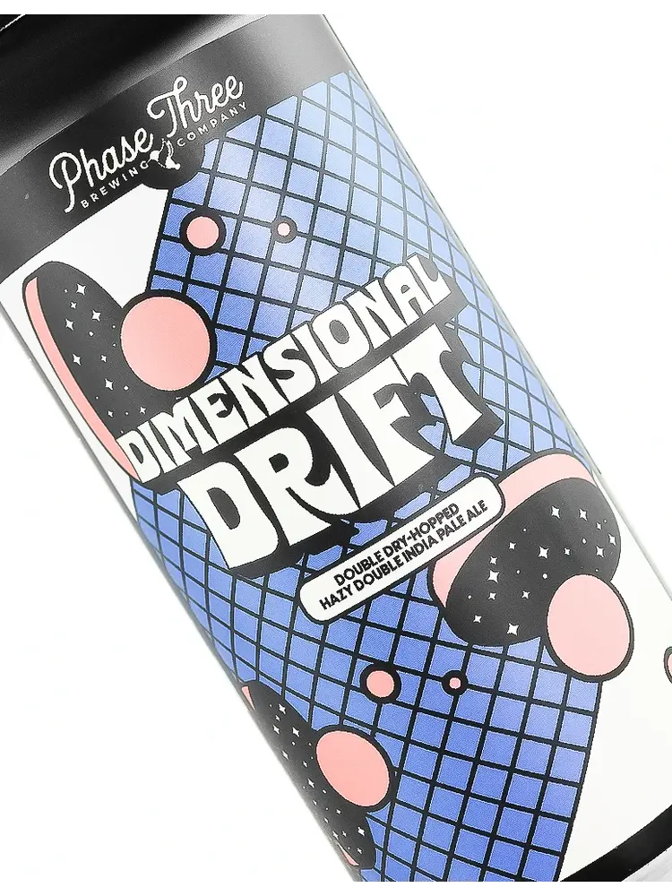 Phase Three Brewing "Dimensional Drift" Double Dry-Hopped Hazy Double India Pale Ale 16oz Can - Lake Zurich, IL