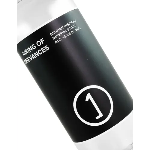 Une Annee Brewery "Airing Of Grievances" Belgian Inspired Imperial Stout 16oz Can - Niles, IL