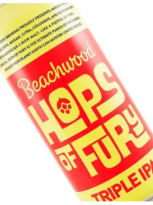 Beachwood Brewing "Hops of Fury" Triple IPA 16oz Can - Huntington Beach, CA