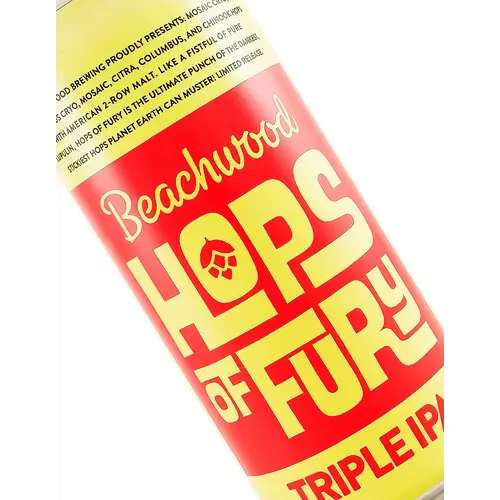 Beachwood Brewing "Hops of Fury" Triple IPA 16oz Can - Huntington Beach, CA