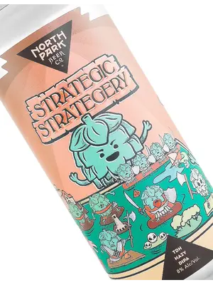North Park Beer "Strategic Strategery" TDH Hazy DIPA 16oz Can - San Diego, CA