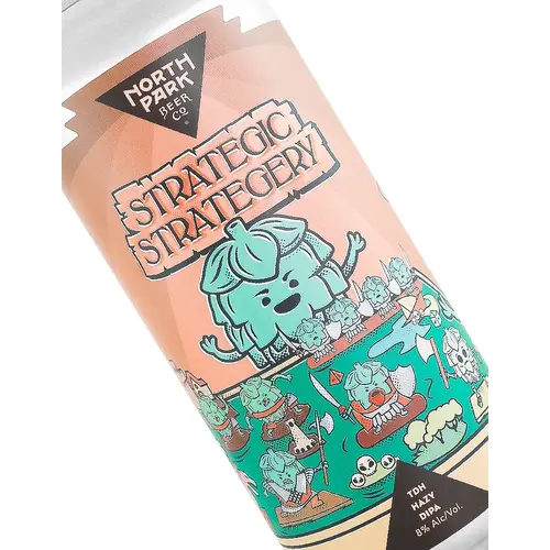 North Park Beer "Strategic Strategery" TDH Hazy DIPA 16oz Can - San Diego, CA