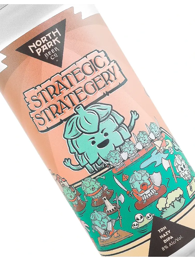 North Park Beer "Strategic Strategery" TDH Hazy DIPA 16oz Can - San Diego, CA