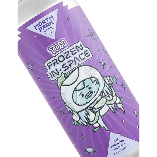 North Park Beer "Frozen In Space" TDH Fresh Hop Hazy IPA 16oz Can - San Diego, CA