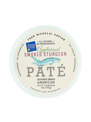 Tsar Nicoulai "Applewood" Smoked Sturgeon Pate 6oz Tub, California