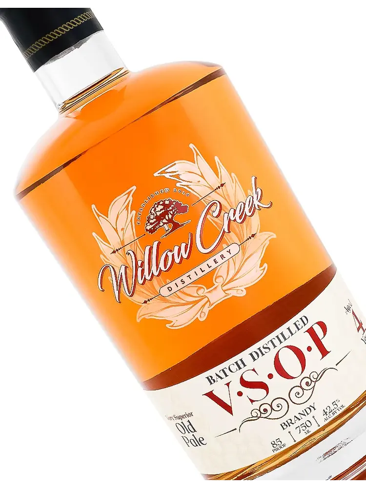 Willow Creek VSOP Brandy Aged 4 Years"Very Superior Old Pale" Paso Robles, California