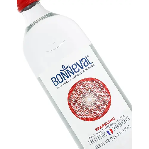 Bonneval Sparkling Natural Mineral Water 25.3oz Glass Bottle, France