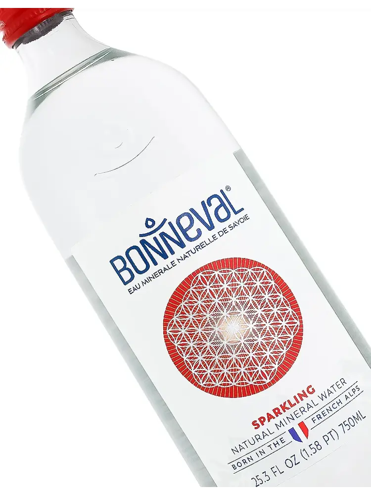Bonneval Sparkling Natural Mineral Water 25.3oz Glass Bottle, France