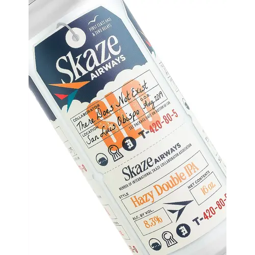 Alvarado Street Brewery/There Does Not Exist/Cellarmaker "Skaze Airways" Hazy Double IPA 16oz Can - Salinas, CA